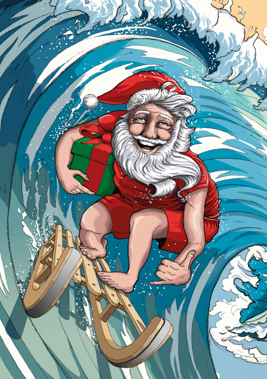 Santa Claus Weihnachtskarten