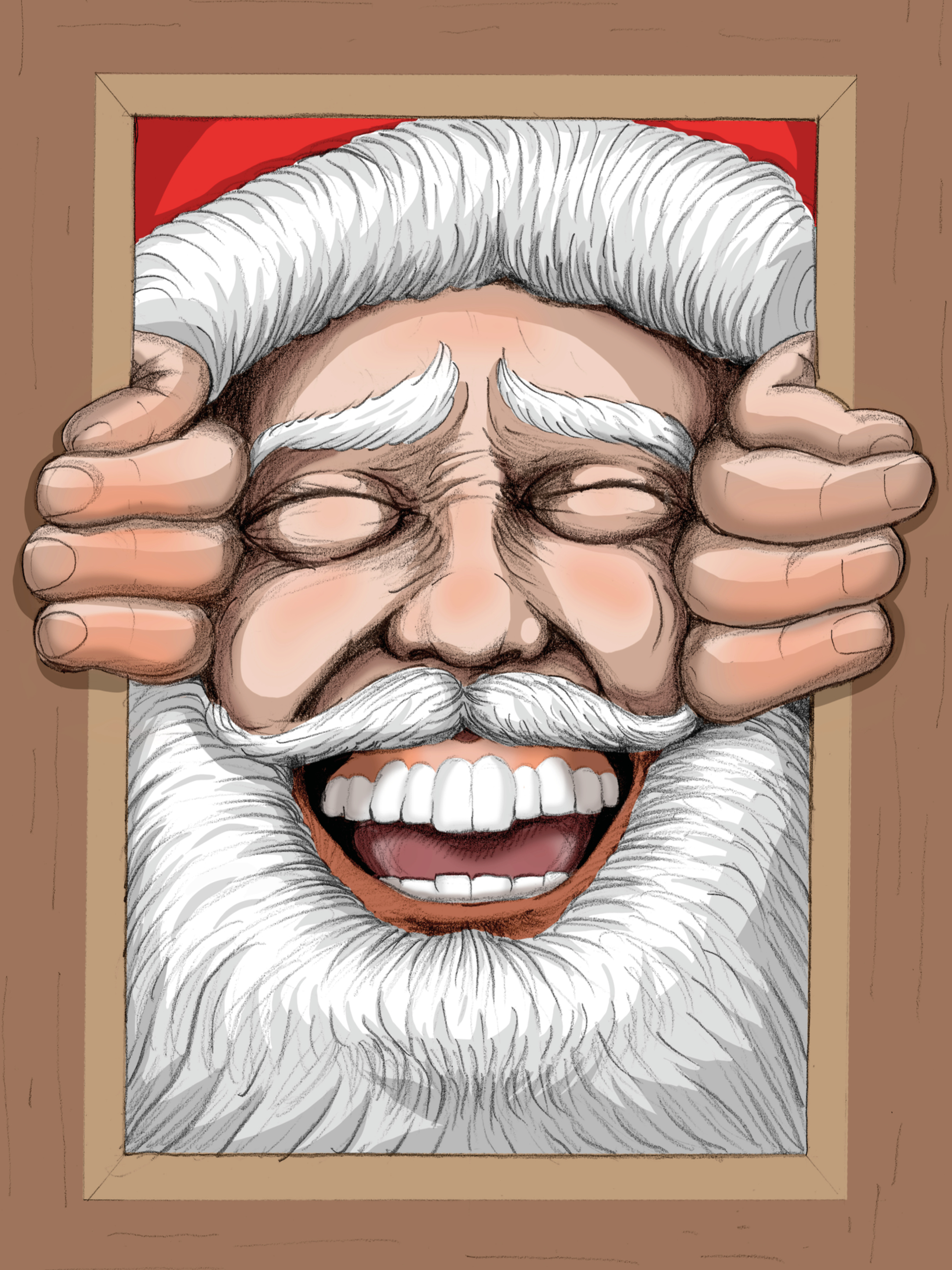 Santa Claus Weihnachtskarten